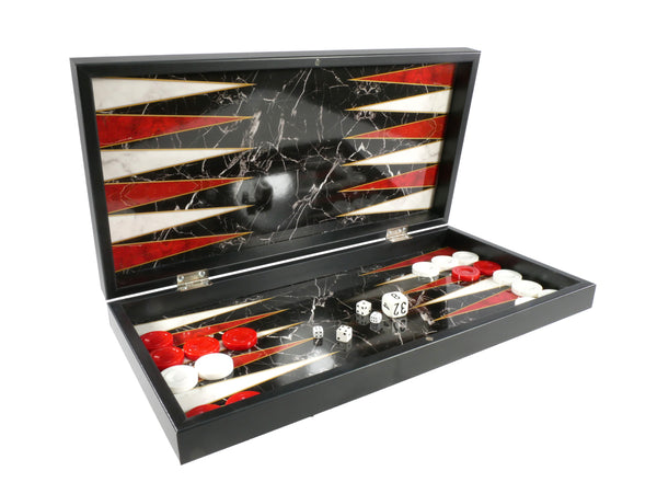 Backgammon - Black and White Decoupage