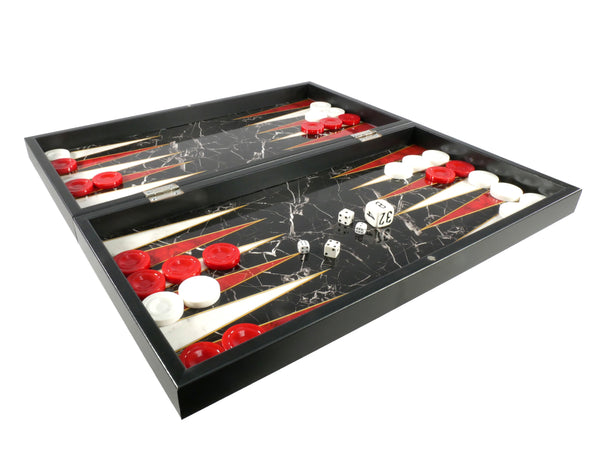 Backgammon - Black and White Decoupage