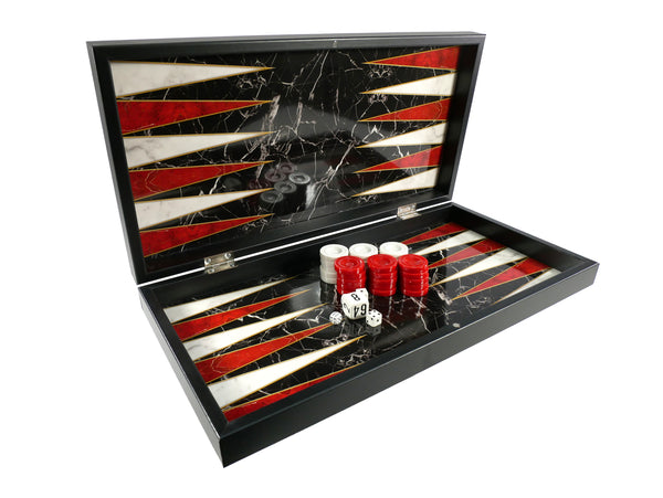 Backgammon - Black and White Decoupage