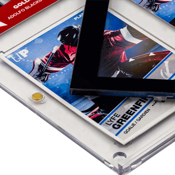 35PT 9-Card Black Border UV ONE-TOUCH® Magnetic Holder