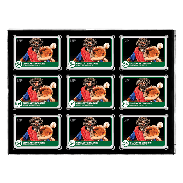 35PT 9-Card Black Border UV ONE-TOUCH® Magnetic Holder