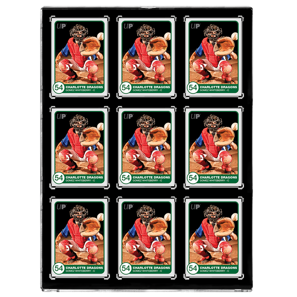35PT 9-Card Black Border UV ONE-TOUCH® Magnetic Holder