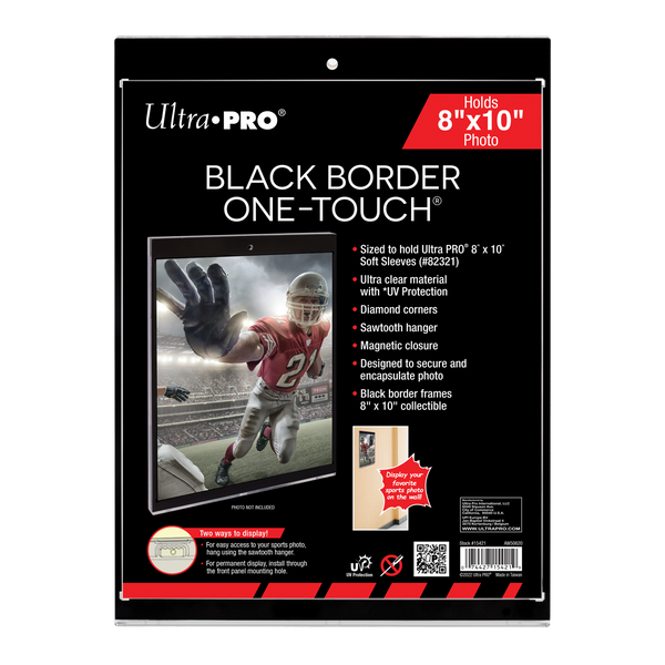 8" x 10" Black Border UV ONE-TOUCH® Magnetic Holder