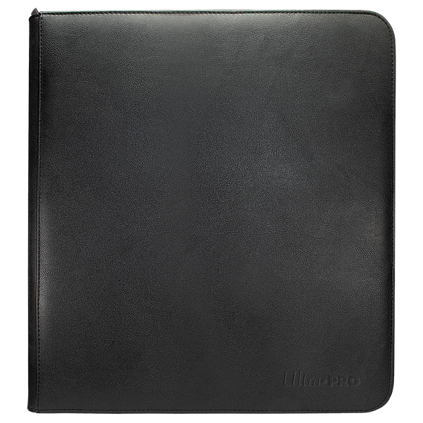 Vivid Black 12-Pocket Zippered PRO-BINDER® Album