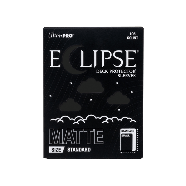 ECLIPSE® Matte Standard DECK PROTECTOR® Sleeves: Jet Black - 105ct