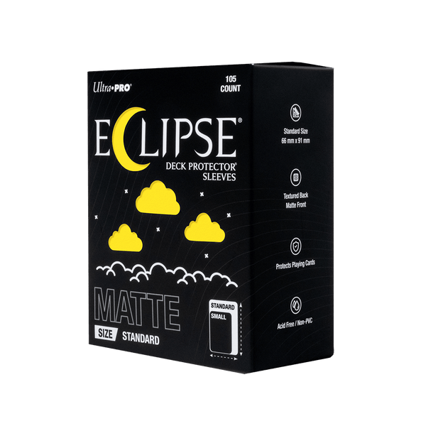ECLIPSE® Matte Standard DECK PROTECTOR® Sleeves: Lemon Yellow - 105ct