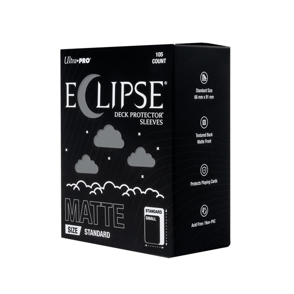 ECLIPSE® Matte Standard DECK PROTECTOR® Sleeves: Smoke Grey - 105ct