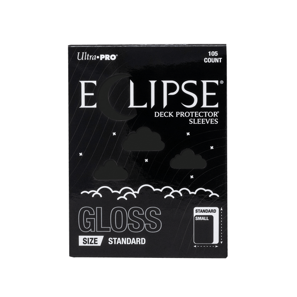 ECLIPSE® Gloss Standard DECK PROTECTOR® Sleeves: Jet Black - 105ct
