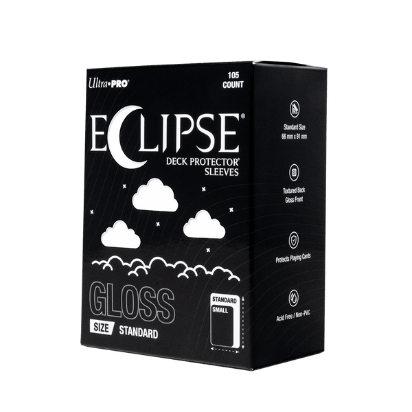 ECLIPSE® Gloss Standard DECK PROTECTOR® Sleeves: Arctic White - 105ct