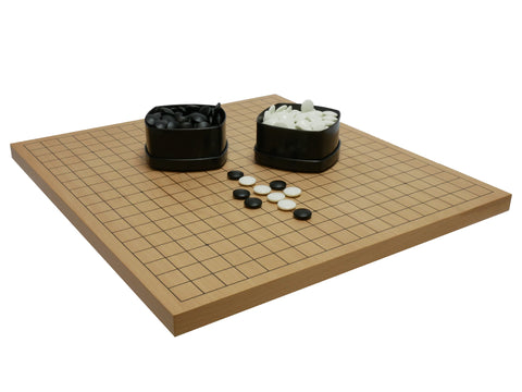 GO Set - Wooden Go Board with 7mm Go Stones