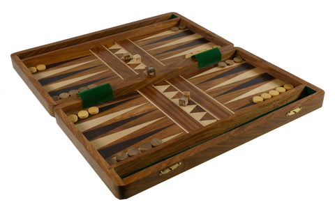 Backgammon - 14"x8" Folding Backgammon Set