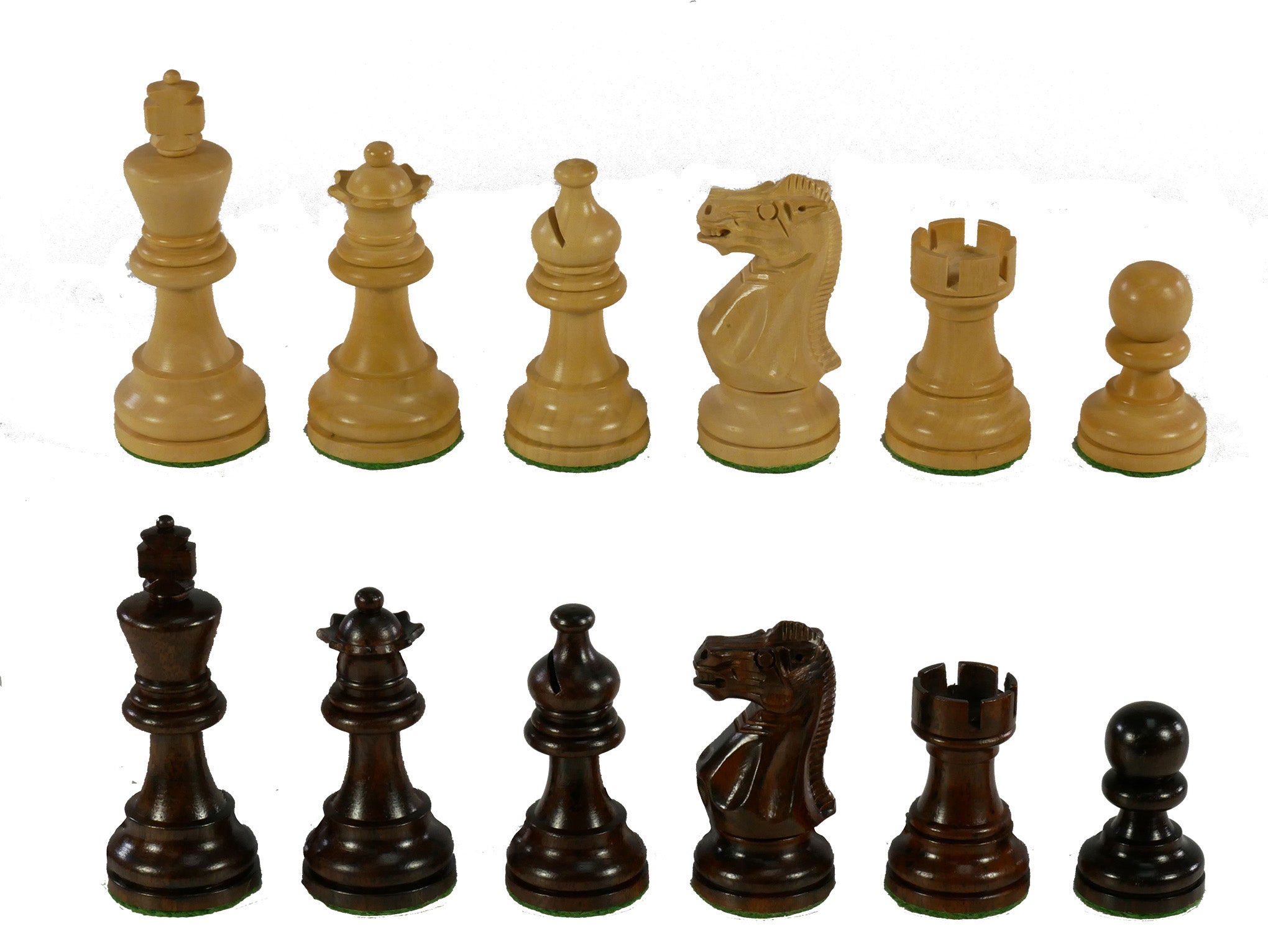 Chess Pieces - 3" Anjan wood American Emperor Double Weighted