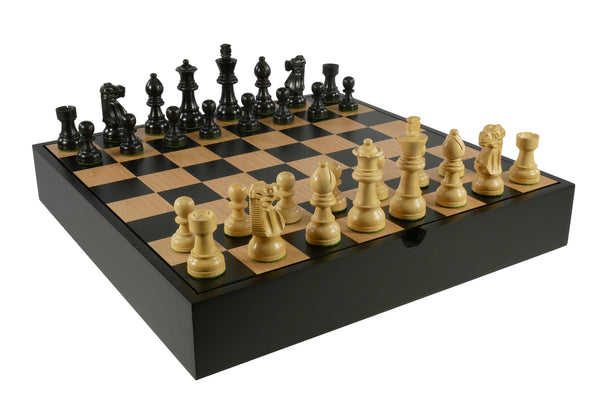 Chess Set - Black French in Chest