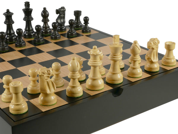 Chess Set - Black French in Chest