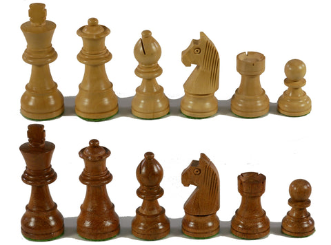 Chess Pieces - Small Kikkerwood German Chess Pieces