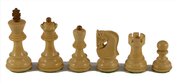 Chess Pieces - 3" Sheesham/Boxwood with Opposite Tops