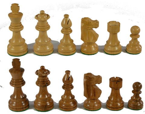 Chess Pieces - 3.25" Small Kikkerwood Lardy Chessmen