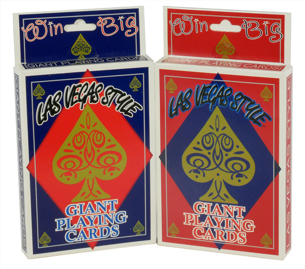 Casino- Giant Playing Cards (Red&Blue Decks)