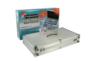 Casino- Texas Hole Em' Travel Set with Aluminum Attache Case
