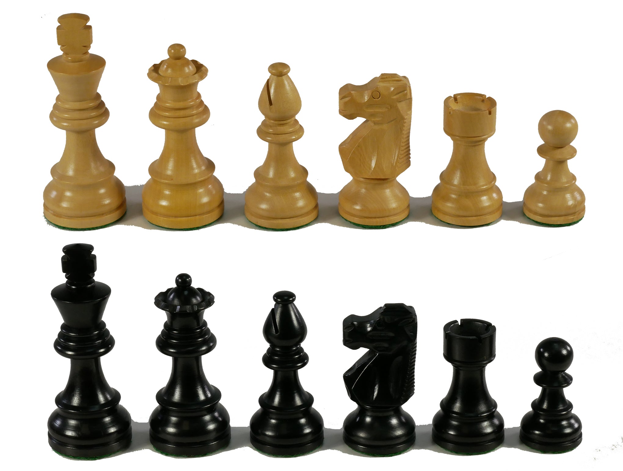 Chess Pieces - Medium Black French Chess Pieces