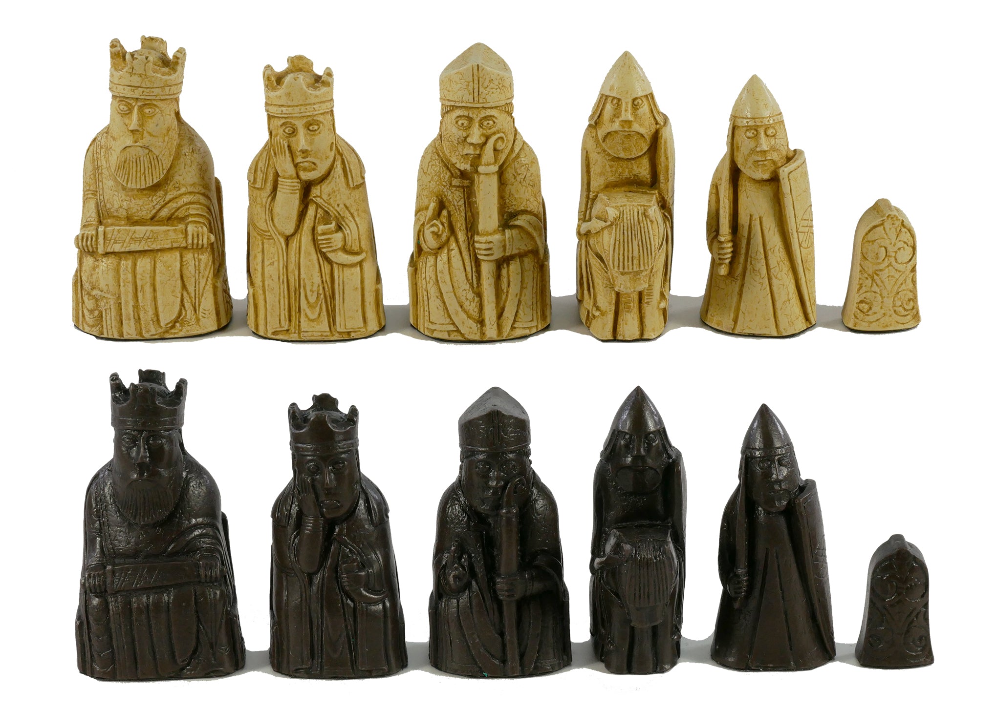 Chess Pieces - Resin - Isle of Lewis Resin - 3.5"