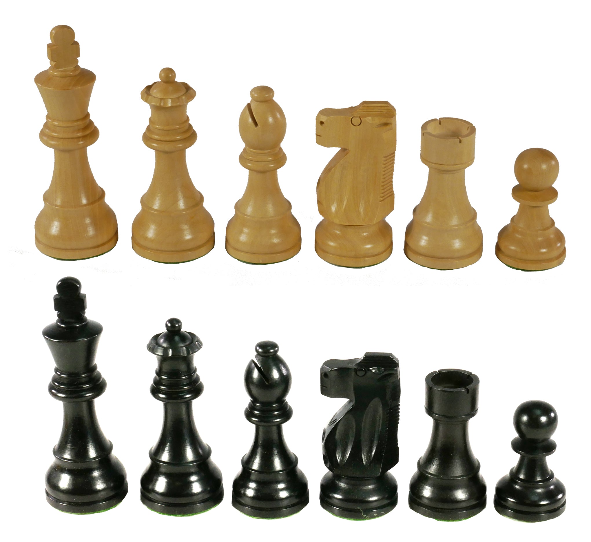 Chess Pieces - Black French Knight Chess Pieces