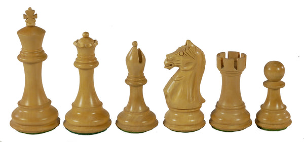 Chess Pieces - 4" Supreme Sheesham/Boxwood Chessmen (Double Queens)