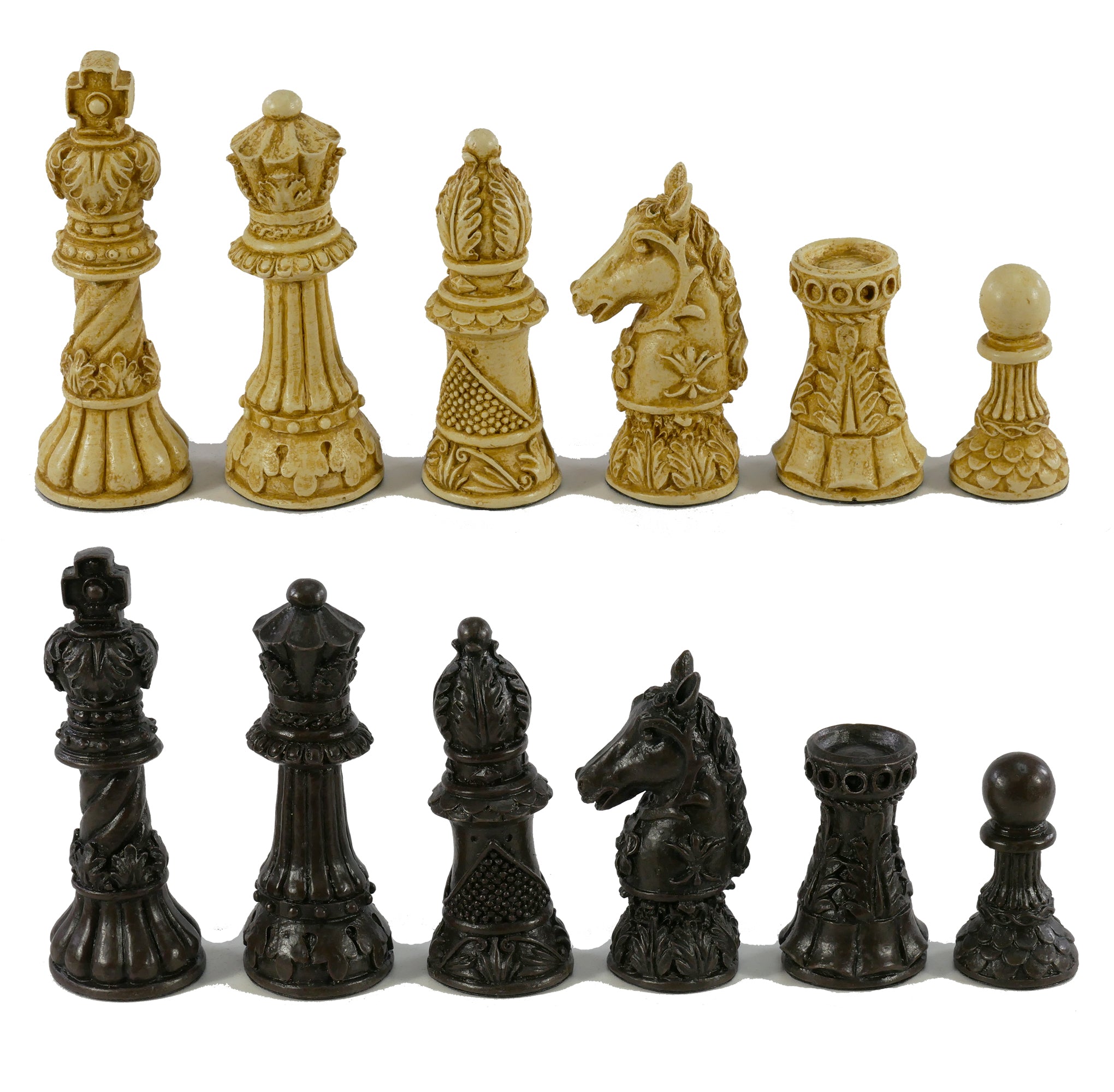 Chess Pieces - Ornate Staunton Chess Pieces