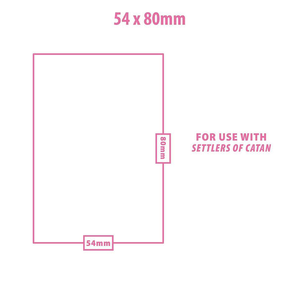 Special Sized Lite Board Game Sleeves (100ct) for 54mm x 80mm Cards