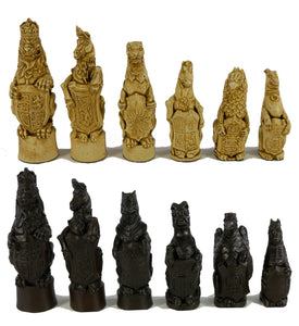 Chess Pieces - 5.8" Royal Beasts Resin Chess Pieces