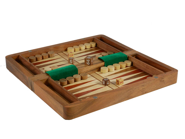 Chess Set - Wood Magnetic Folding Chess & Backgammon
