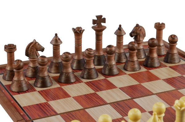 Chess Set - Folding Woody Magnetic Chess Set