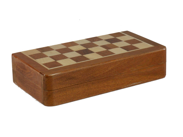 Chess Set - 7" Folding Wood Magnetic Chess