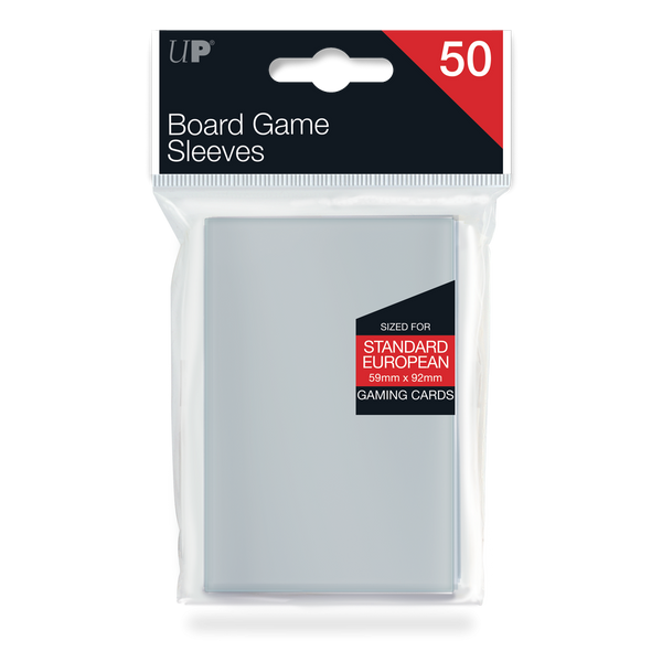 Standard European Board Game Sleeves (50ct) for 59mm x 92mm Cards