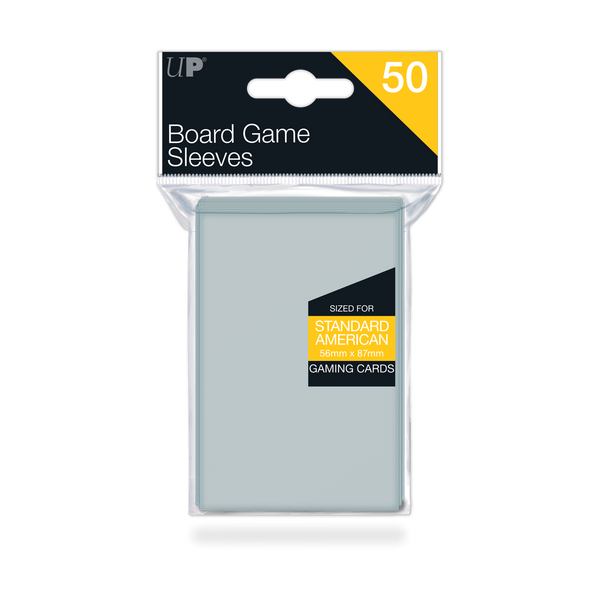 Standard American Board Game Sleeves (50ct) for 56mm x 87mm Cards