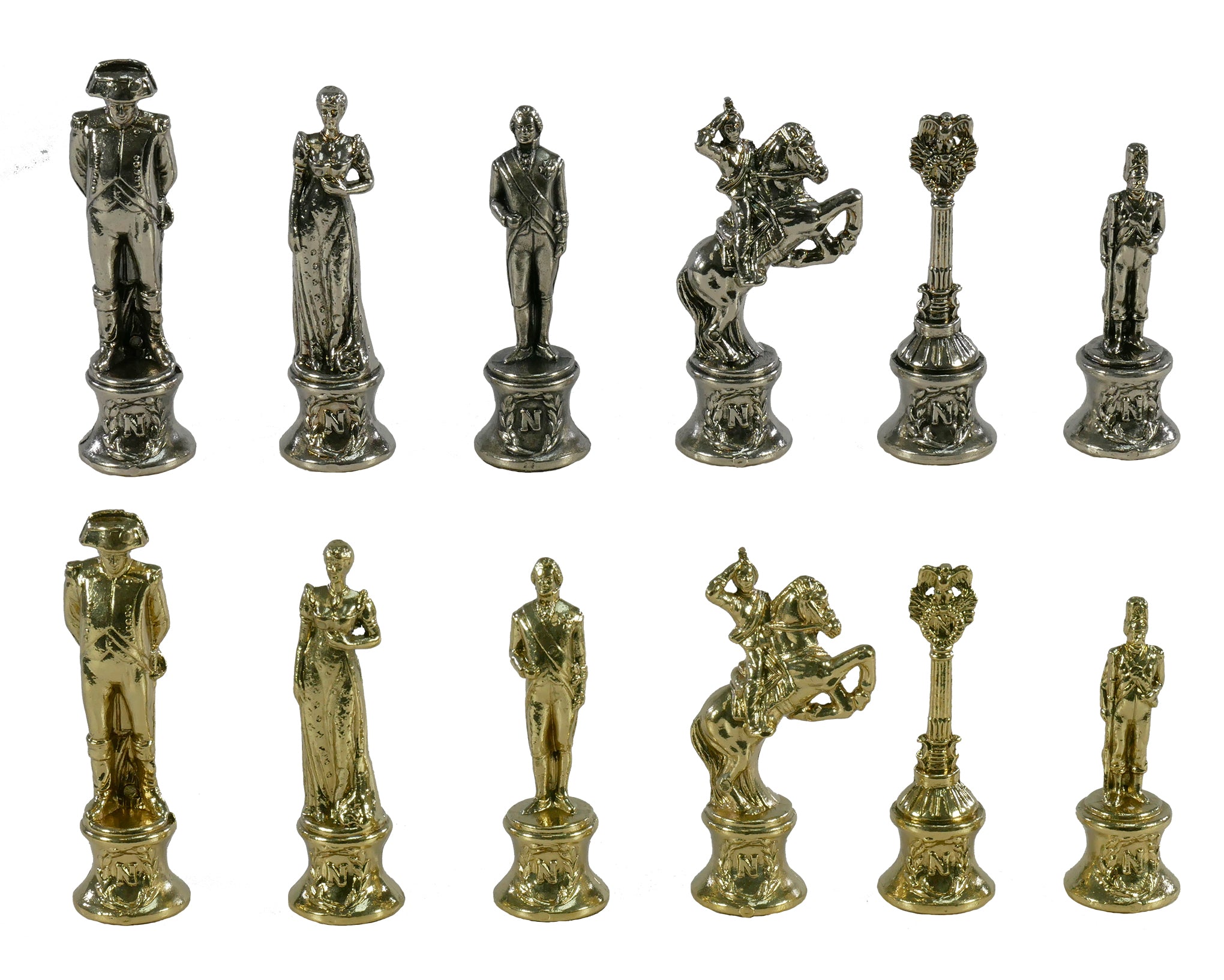 Chess Pieces - Napoleon Character Metal Chess Pieces
