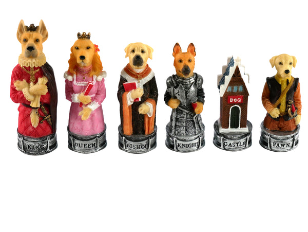 Chess Pieces - Cats & Dogs Resin Chess Pieces