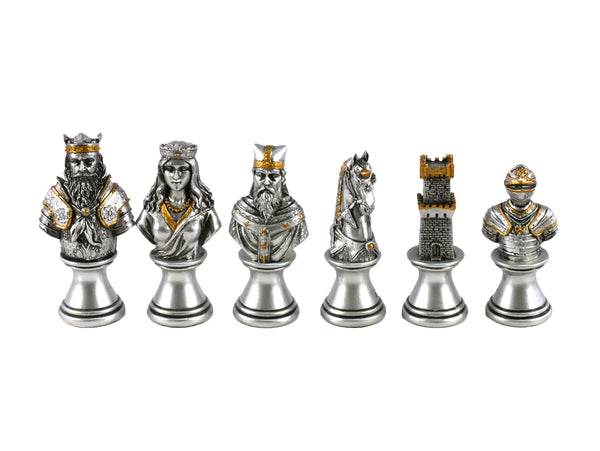 Chess Pieces- Camelot Busts Resin Chess Pieces