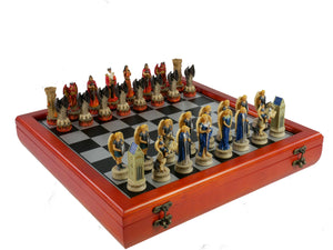 Chess Set - Blue Angels & Red Devils Set