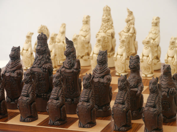 Chess Pieces - 5.8" Royal Beasts Resin Chess Pieces