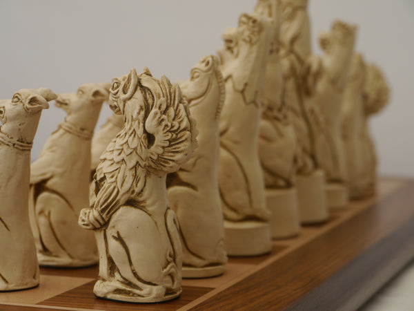 Chess Pieces - 5.8" Royal Beasts Resin Chess Pieces