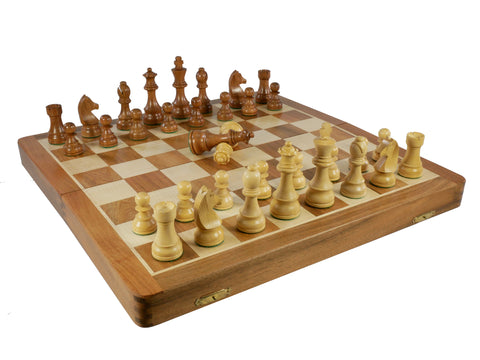 Chess Set - 18" Sheesham Folding Set