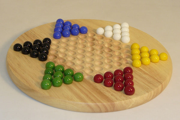Board Game -  Wood Round Chinese Checkers