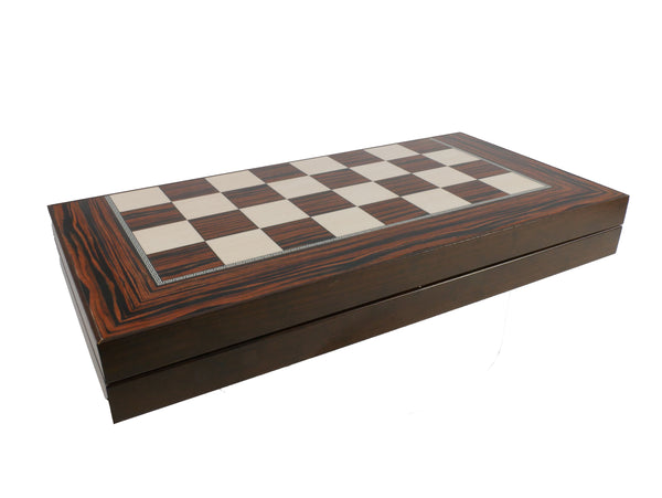 Backgammon- 15" Simple Wood Grain Backgammon Set