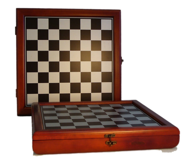 Chess Chest - 15.5" Cherry Stained Chest
