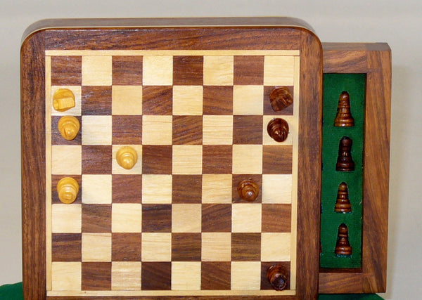 Chess Set - 5" Wood Magnetic Chess