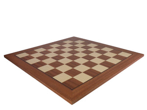 Chessboard - 25" Mahogany and Maple Chessboard
