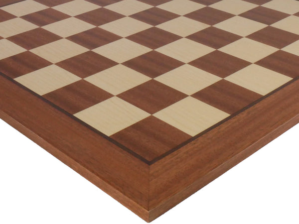Chessboard - 25" Mahogany and Maple Chessboard