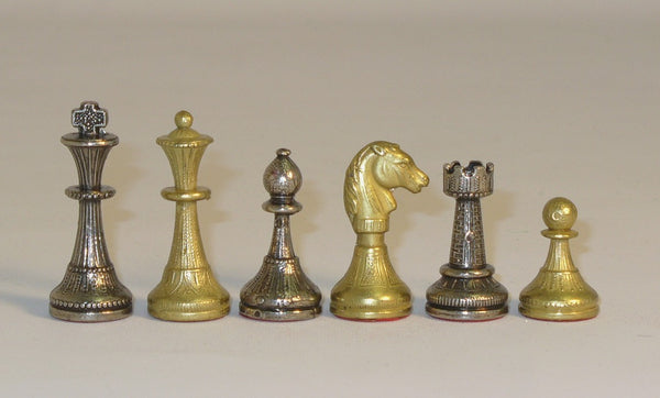 Chess Pieces - Small Staunton Metal Chess Pieces