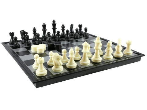 Combo Set - 12" Magnetic Chess with Checkers
